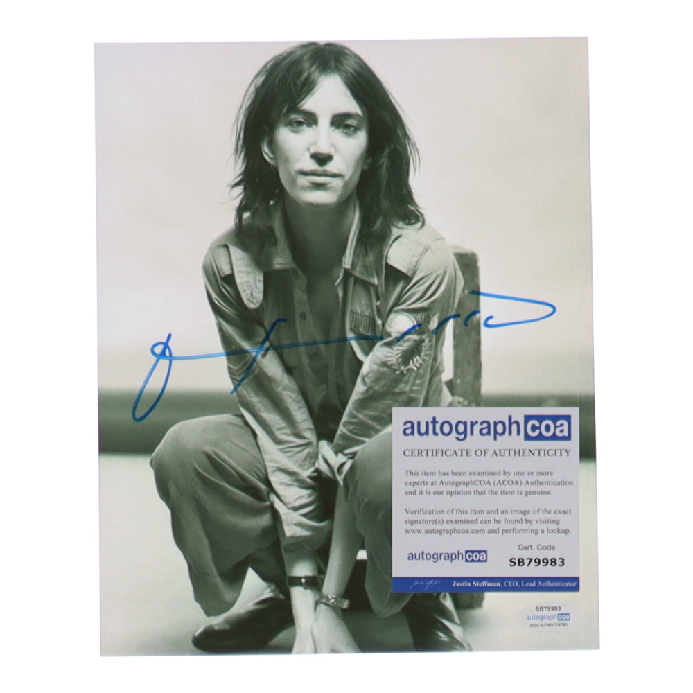 Patti Smith Signed 8x10 Photo (ACOA)