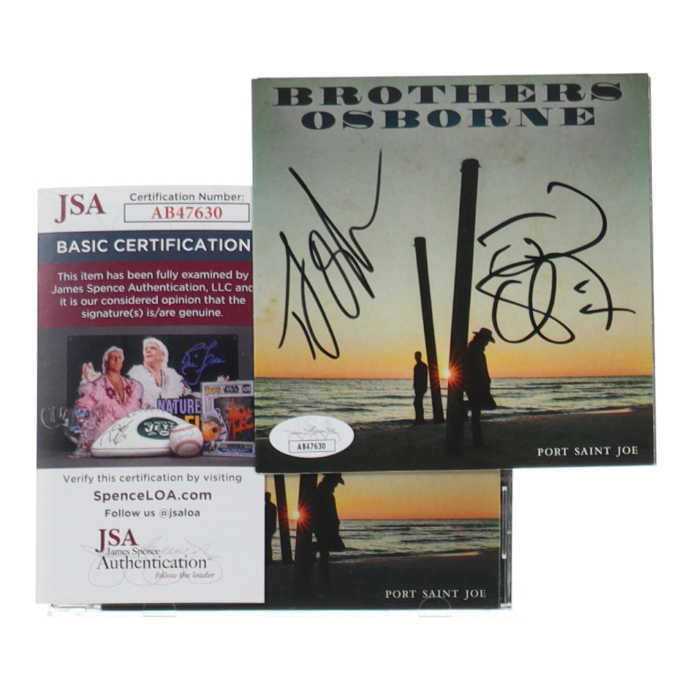 Brothers Osborne Signed (JSA) "Port Saint Joe" CD Album Cover