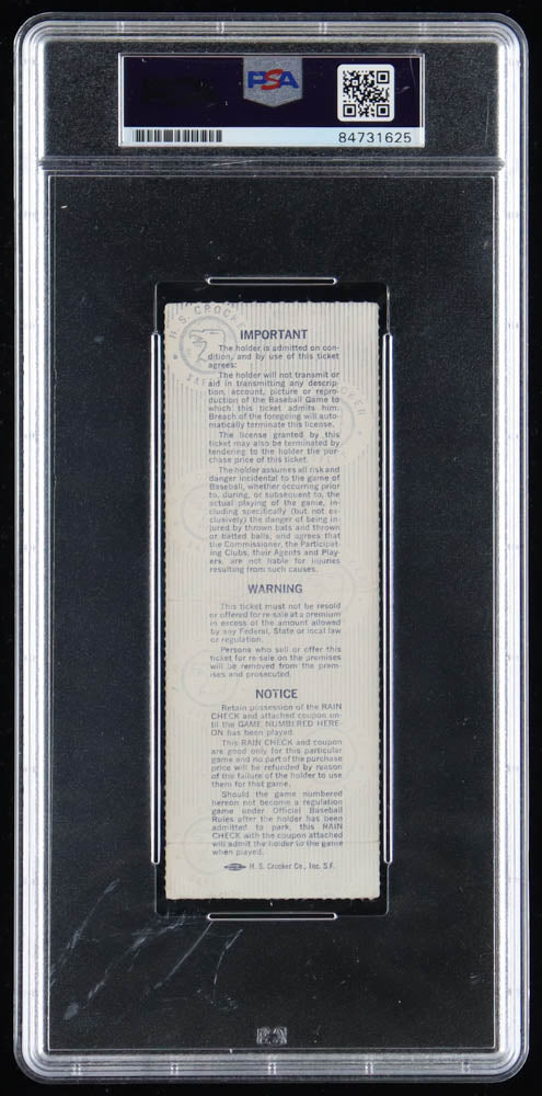 Pete Rose Signed 1980 World Series Game 1 Ticket Stub Inscribed "4256" - Autograph Graded PSA 9