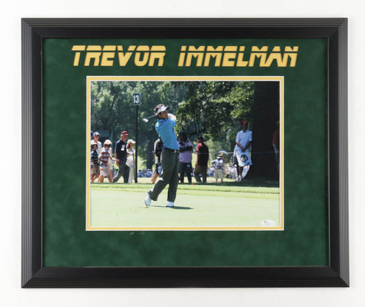 Trevor Immelman Signed (JSA) Custom Framed Photo Display