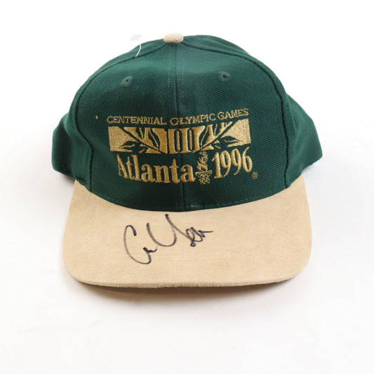 Carl Lewis Signed (Beckett) 1996 Atlanta Centennial Olympic Games Adjustable Baseball Hat