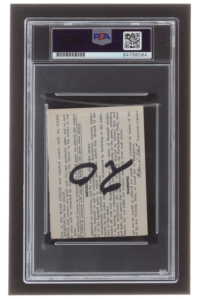 Carl Yastrzemski Signed 1967 World Series Game 3 Ticket Stub - Autograph Graded 10)